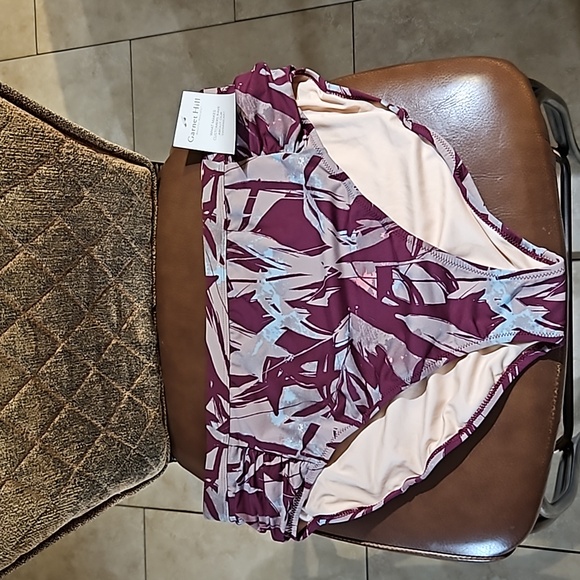 Garnet Hill Multicolor Tropical Floral Print Swim Bikini Bottom NWT - Picture 1 of 3